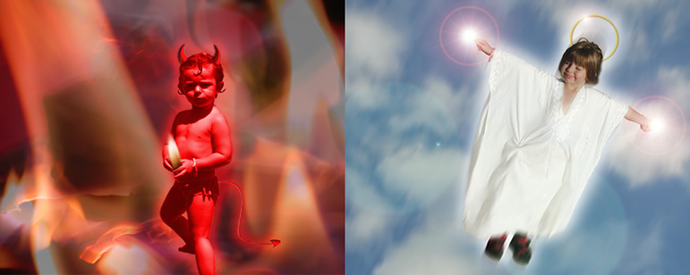 foto dimoni i angelet