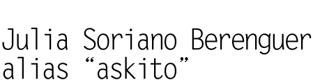 julia soriano berenguer alias "askito"